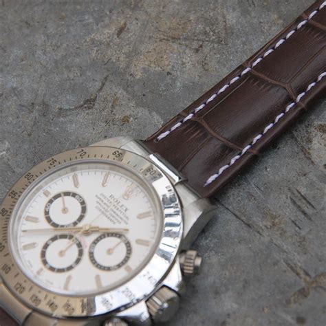 rolex bracelet cuir marron